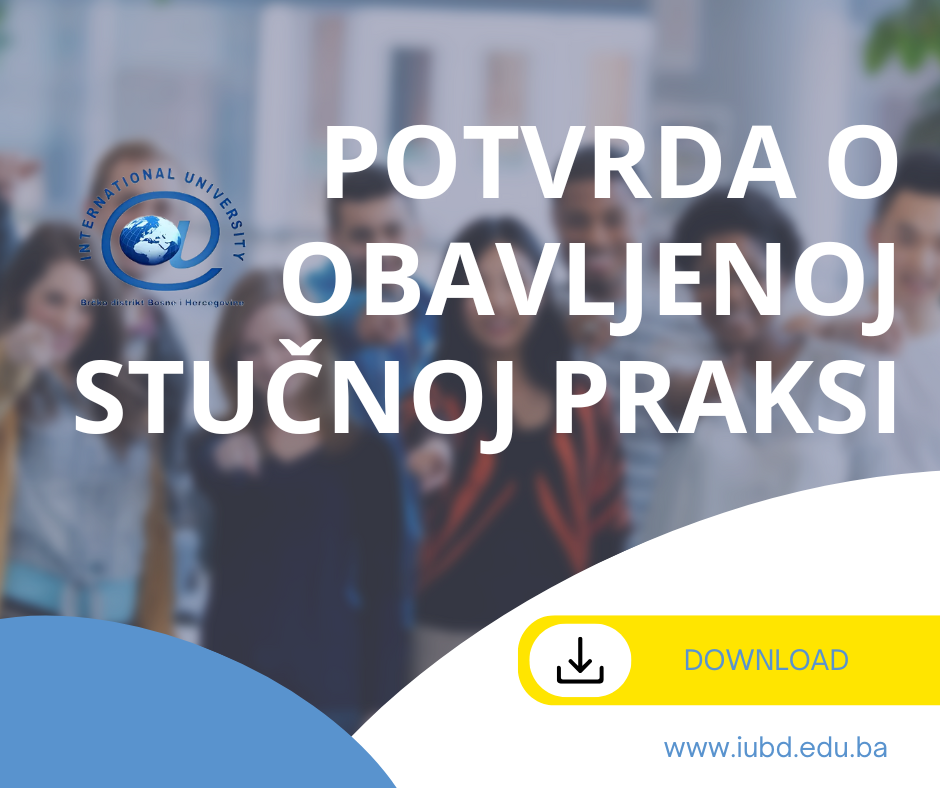Potvrda o obavljenoj stučnoj praksi